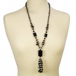 Natural stone necklace agate