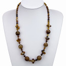 Special price: necklace agate brown, 60cm