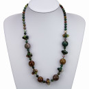 Special price: necklace indian agate, 60cm