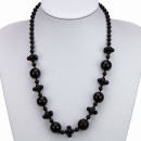 Special price: necklace agate black, 60cm