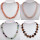 Set 2: 10 necklaces natural stone mixed, AB
