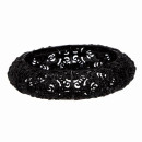 Armreifen mit Stretchband, 18mm, Schwarz