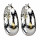 Earrings, 50mm, 10-14mm, silver