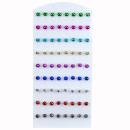 Set: 36 Paar Ohrpins, Mix, 6mm