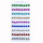 Set: 36 Paar Ohrpins, Mix, 8mm