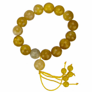 Special price: Power bracelet agate, yellow, fac., 12mm