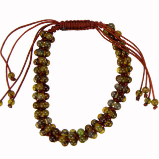 Special price: Bracelet agate green-brown