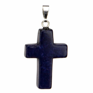 Pendant cross, lapis lazuli
