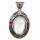 Lacquered pendant with mother of pearl, 52x30mm