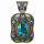 Painted pendant with abalone, 66x38mm