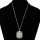 Exclusive necklace with pendant, rock crystal