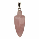 Pendant pendulum 44x20mm, rose quartz