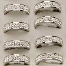 Edelstahlring Diamond, Silber Gemischte Box:...