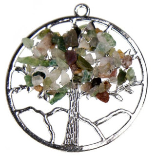 pendant tree of life, indian agate, 56mm