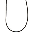 necklace leather, 5,0mm, 70cm black