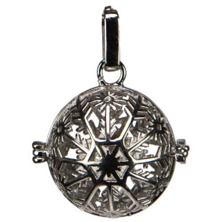 Anhängerkorb für Klangkugeln, Silber