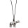 Lange Modekette mit Anhänger Elefant, 80cm