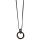 Lange Modekette mit Anhänger Ringe, 90cm