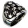 Ring for biker from stainless steel, Size 20 Size 20