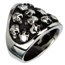 Ring for biker from stainless steel, Size 20 Size 21