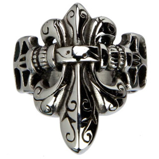 Ring for biker from stainless steel, Size 20 Size 20