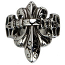 Ring for biker from stainless steel, Size 20 Size 20