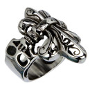 Ring for biker from stainless steel, Size 20 Size 20
