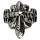 Ring for biker from stainless steel, Size 20 Size 20