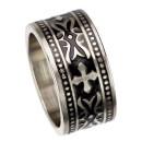 Ring for biker from stainless steel, Size 21 Sizes 24