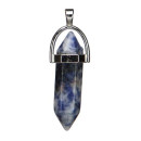 Anhänger Pendel, 40x8mm, Weißer Sodalith