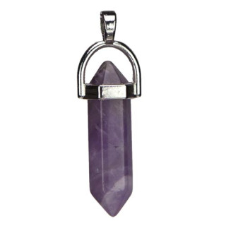 Anhänger Pendel, 40x8mm, Amethyst