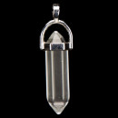 Anhänger Pendel, 40x8mm, Bergkristall