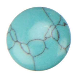 Cabochon, synth. Türkis, 16mm