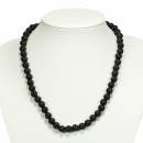 Necklace ball lava, 8mm