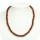 Necklace ball gold sandstone, 8mm