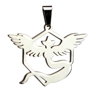 Stainless steel pendant, silver