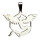 Stainless steel pendant, silver