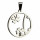 Stainless steel pendant, silver