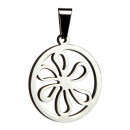 Stainless steel pendant, silver