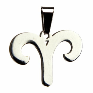 Stainless steel pendant, silver