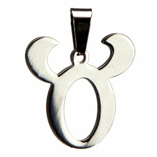 Stainless steel pendant, silver