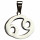 Stainless steel pendant, silver