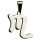 Stainless steel pendant, silver