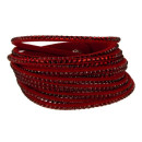 Bracelet PU, 40x2cm, red