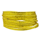 Bracelet PU, 40x2cm, yellow