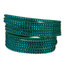 Bracelet PU, 40x2cm, turquoise