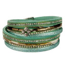 Bracelet PU, 40x2cm, green
