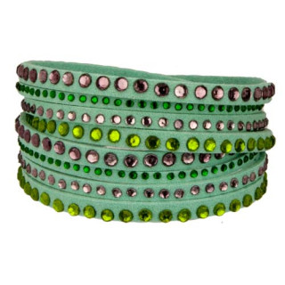 Wickelarmband PU, 40x1,7cm, Grün