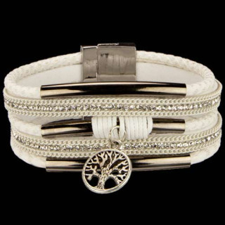 Modisches Armband PU, 20x2cm, Weiß