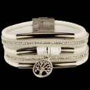 Modisches Armband PU, 20x2cm, Weiß